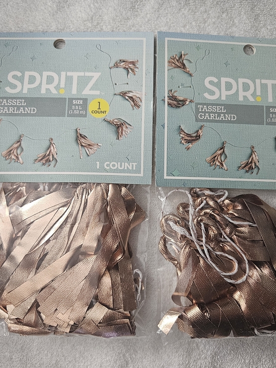 Spritz Other - 2 Pack Of Spritz Metallic Gold Tassel Garland Decor 5 FT Party Banners